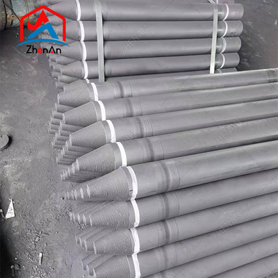 Διάδρομος 75mm-700mm L1800-2700mm UHP HP RP ηλεκτρόδιο De Grafito ηλεκτρόδιο γραφίτη με 4tpi 4tpil βυζιά για Eaf Lf