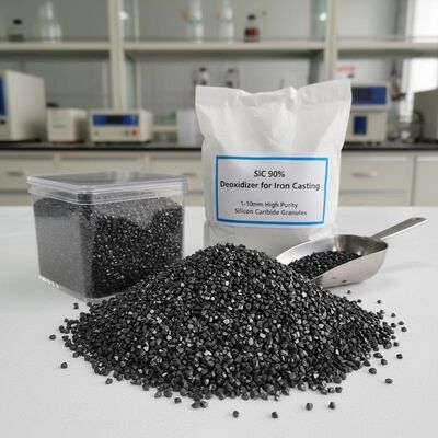 90% καθαρότητα SiC Deoxidizer 1-10mm Σκόντα Καρβιδίου Σιλίου υψηλής καθαρότητας για χύτευση σιδήρου